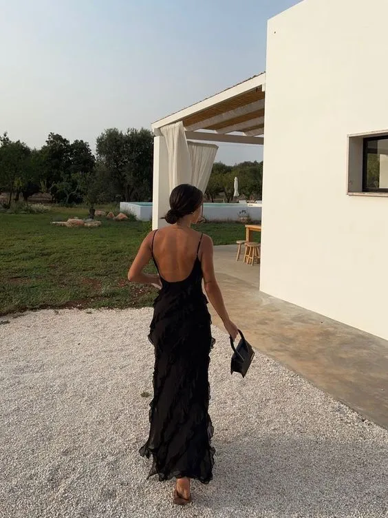Black Wedding Guest Dress
