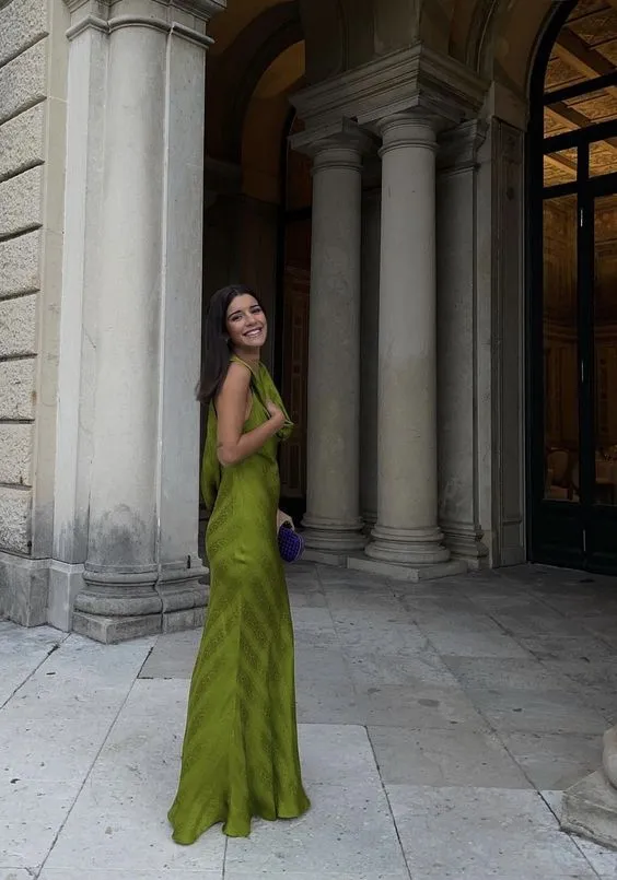 Green Wedding Guest Dress