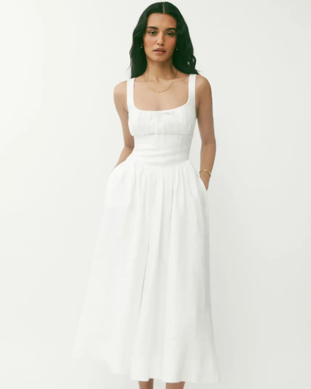 princess polly baby blue dress Reformation Haul & Try On - Is Reformation Worth The Money? Wedding Guest  Outfits & Ideas main image 1