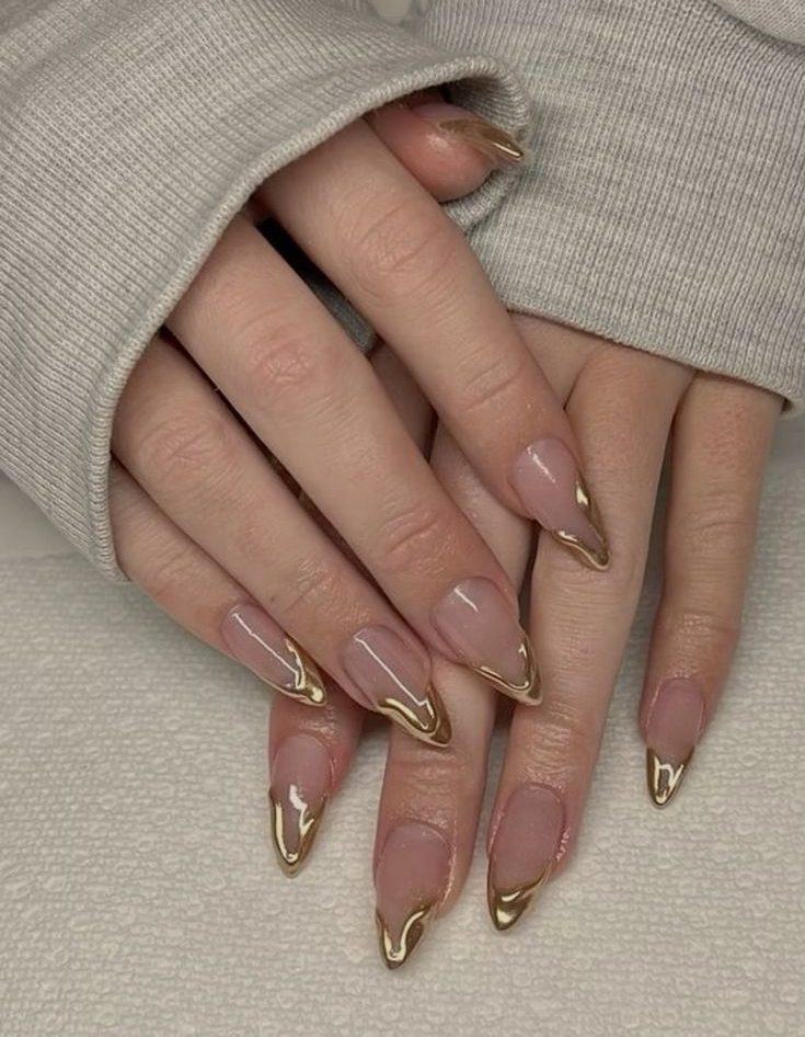 Sparkling Almond Nails for 2025