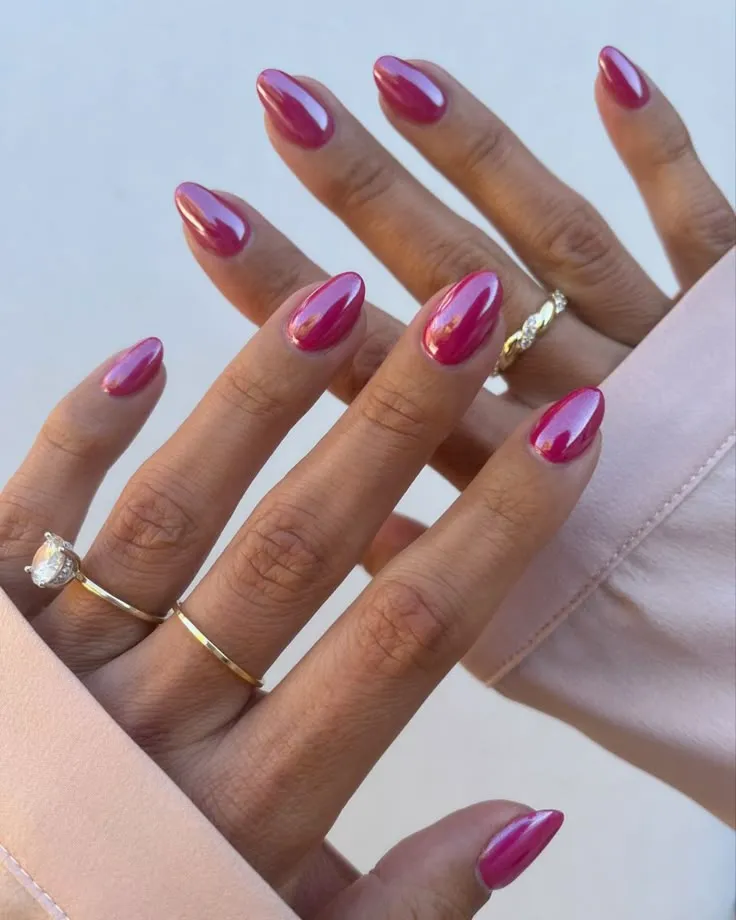 Vibrant Hot Pink Nail Designs 2025