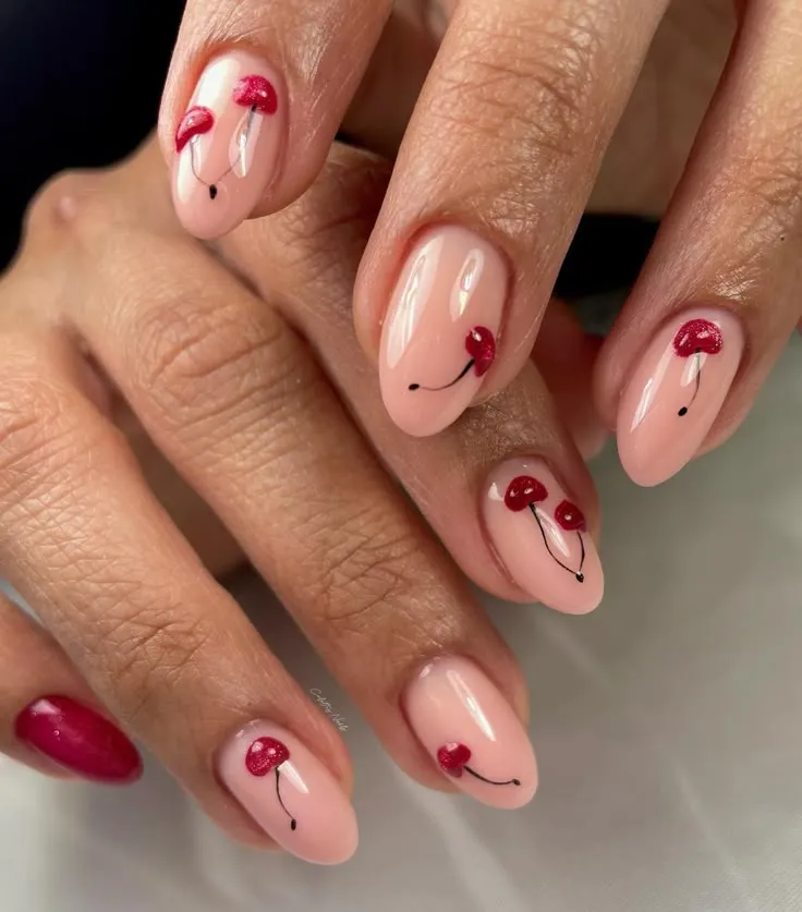 Harvest 2025 Mosaic Nail Inspo