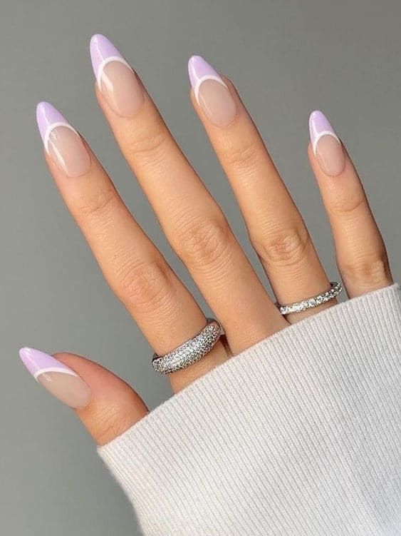 Neon French Tip Nails Summer