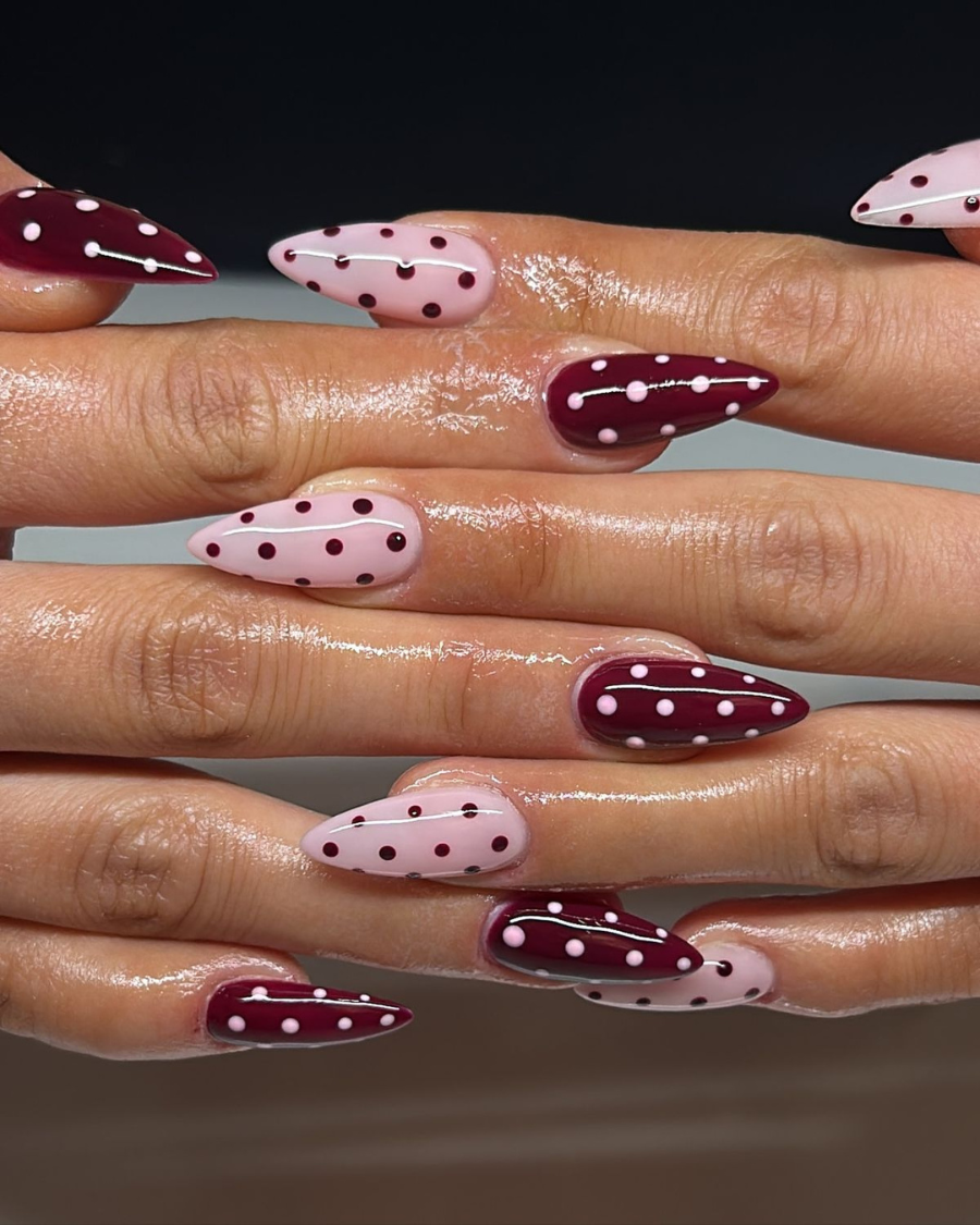 20 Polka Dot Nails Ideas That Are Trending for Fall 2025, image size:900x1125