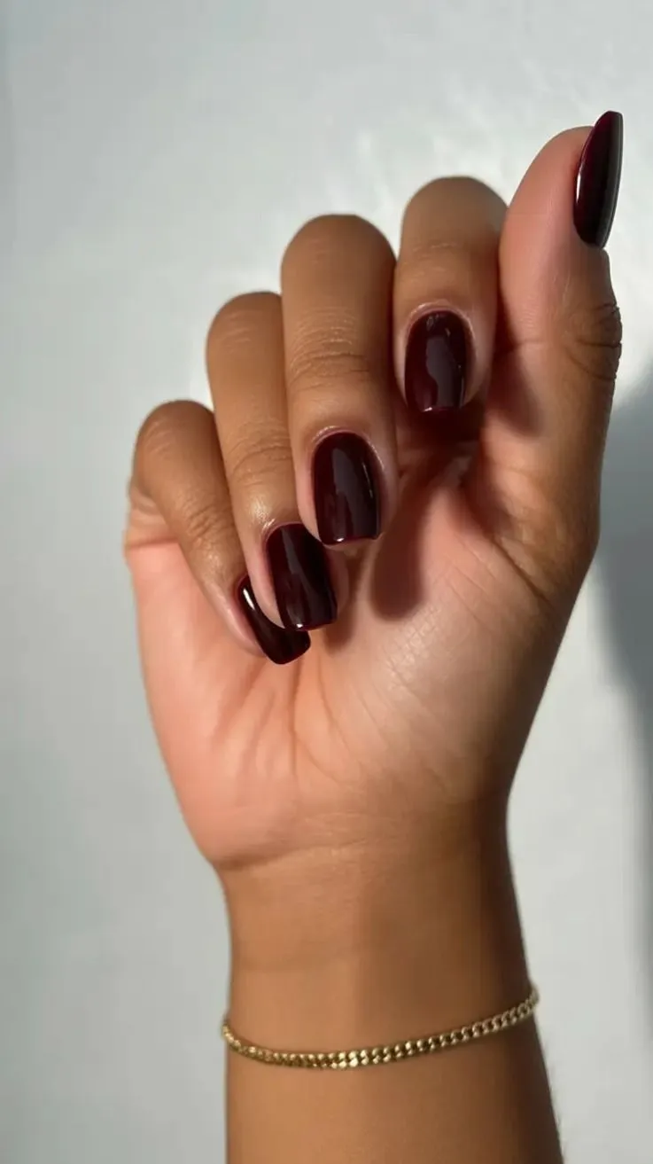 Black Cherry Fall Nail Colors 2025
