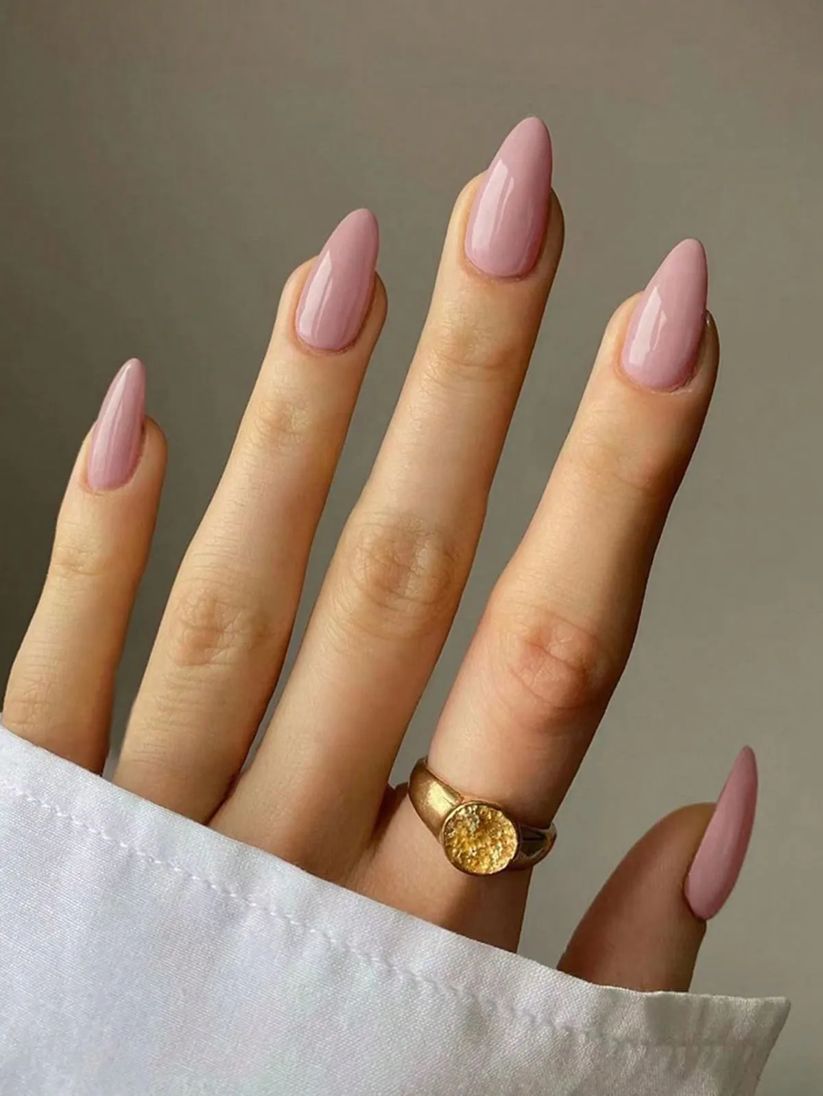 Blush Pink Almond Fall Nail Colors 2025