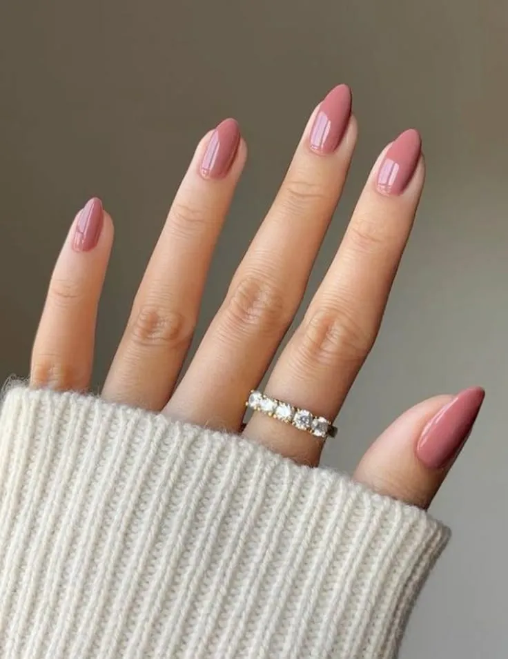 Blush Pink Almond Fall Nail Colors 2025