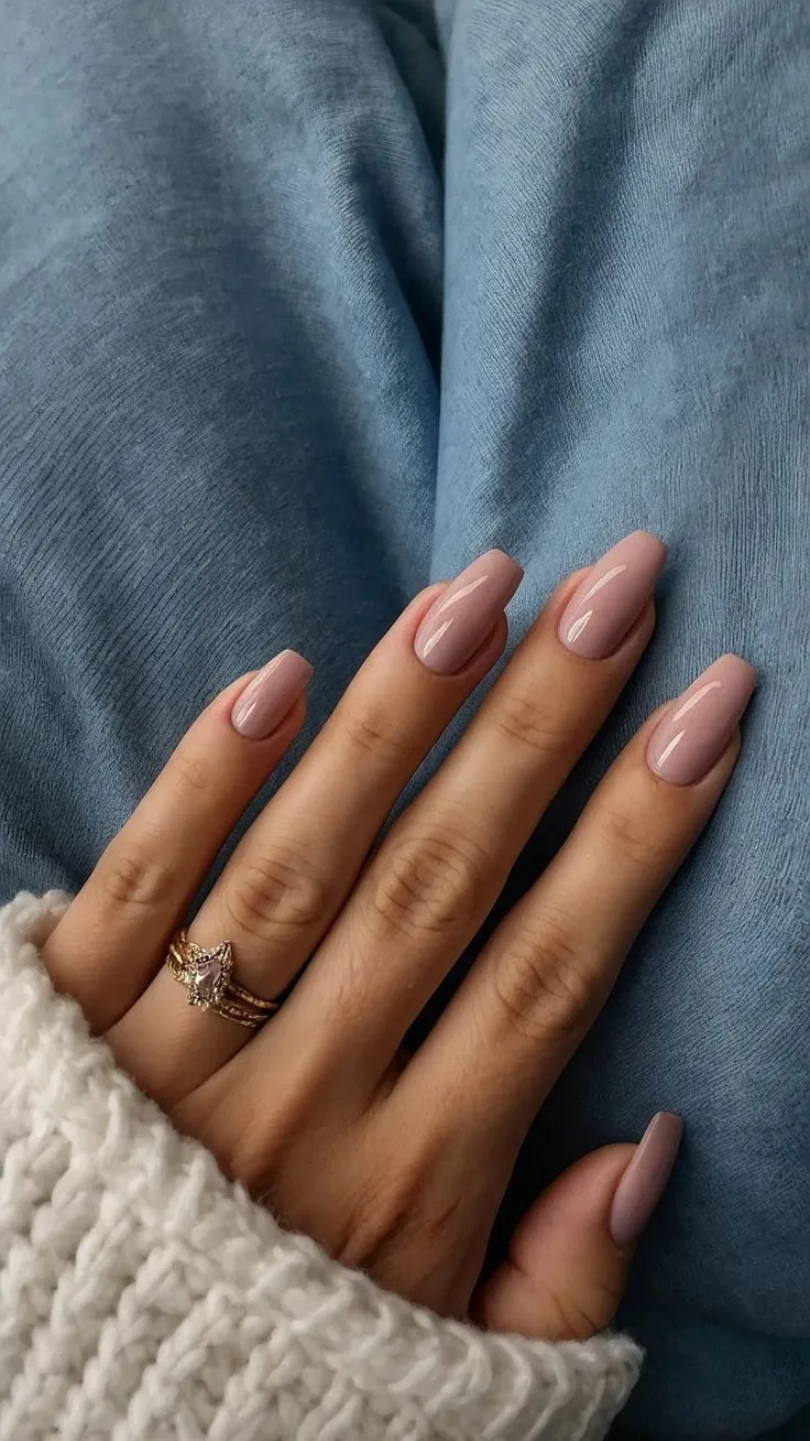 Blush Pink Almond Fall Nail Colors 2025