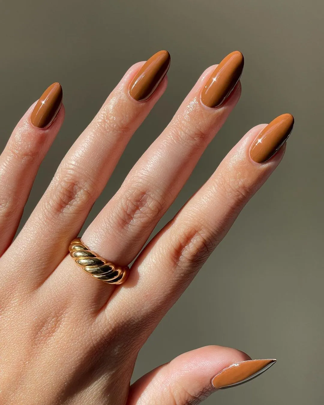 Caramel Brown Fall Nail Colors 2025