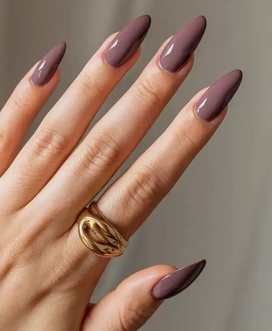 Dusty Plum Fall Nail Colors 2025
