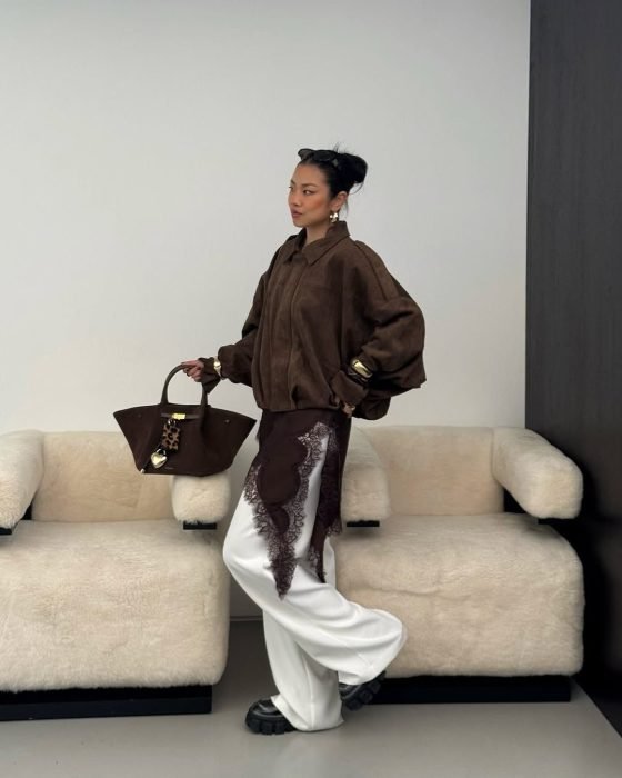 How To Style Lace Dress Over Pants